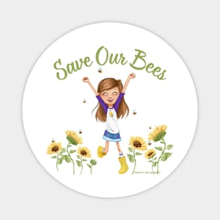 Save Our Bees Design Magnet